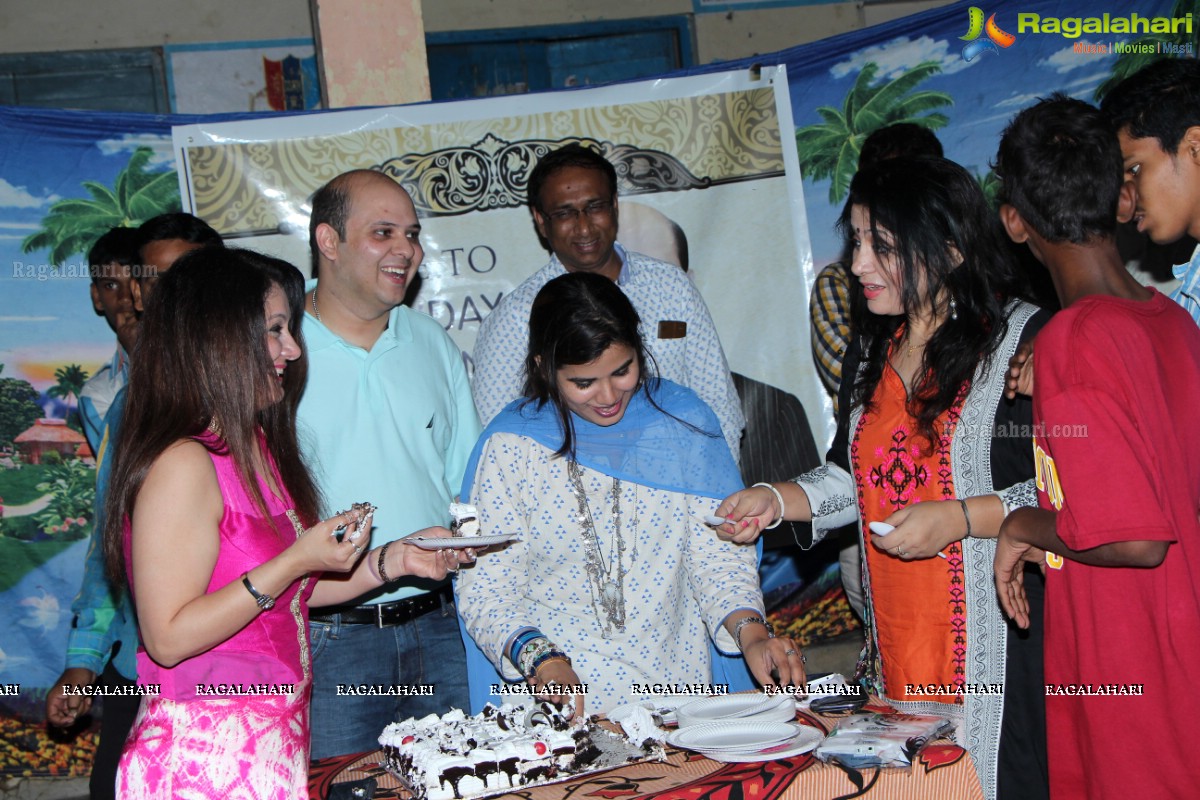 Mohib Baig Birthday Celebrations with the Kids of Amanvedika School, Hyderabad