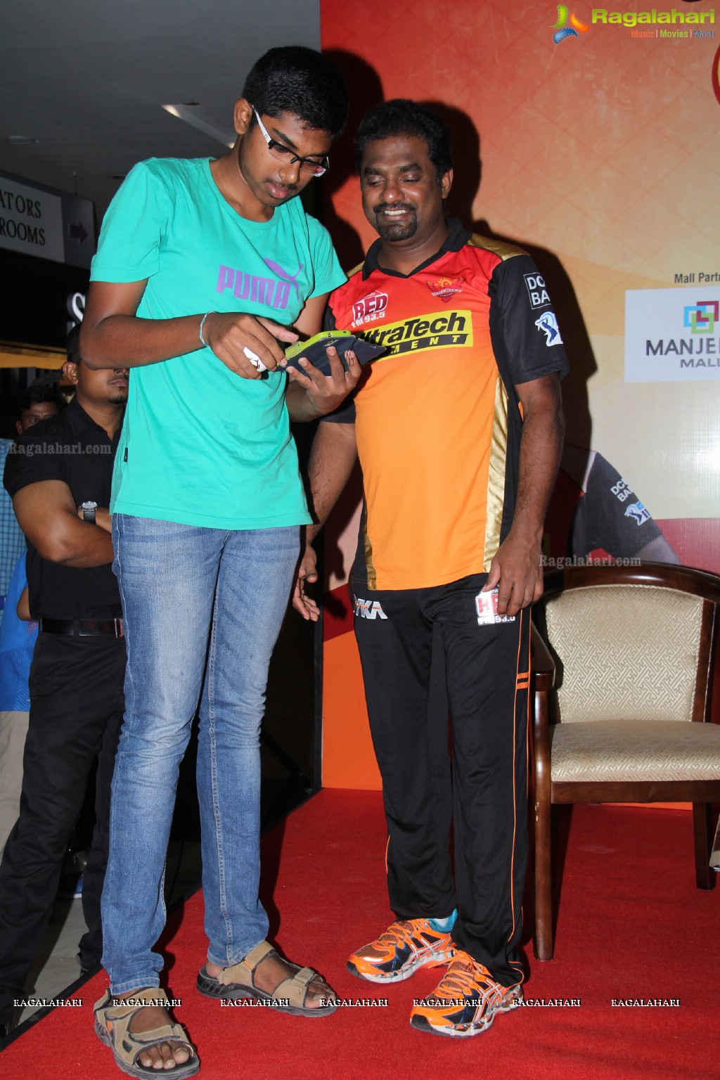 RED FM Meet and Greet Session with VVS Laxman and Muttiah Muralitharan at Manjeera Mall, Hyderabad