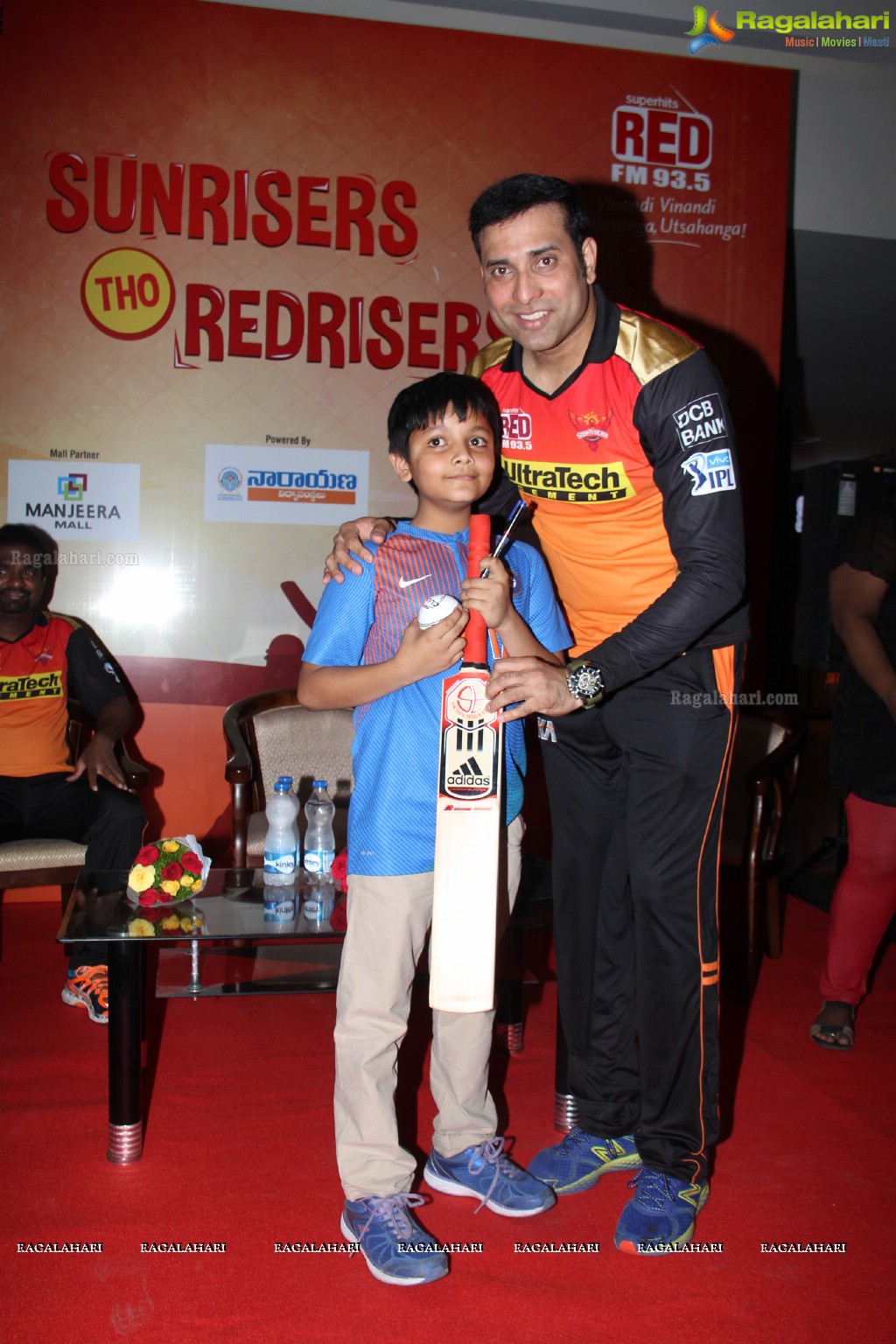 RED FM Meet and Greet Session with VVS Laxman and Muttiah Muralitharan at Manjeera Mall, Hyderabad