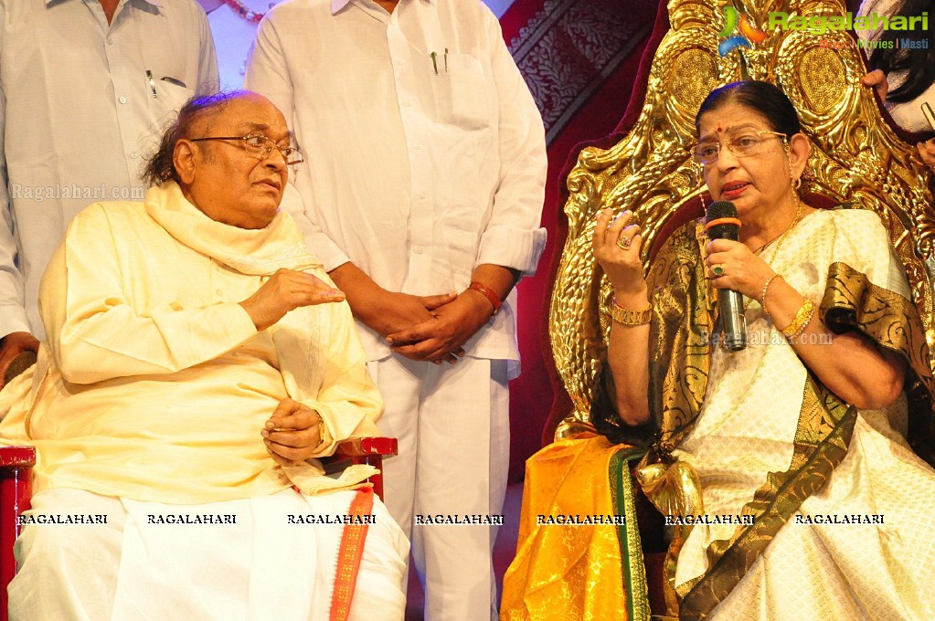 Sangama Foundation Swara Samraagni given to P.Suseela