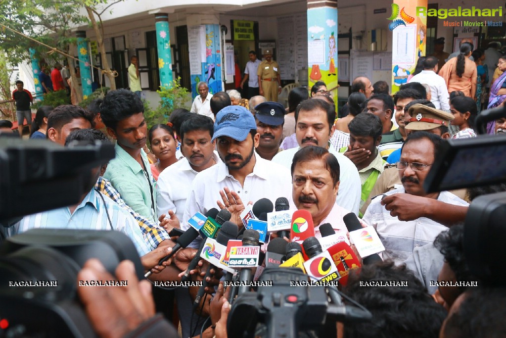 Celebs at Tamil Nadu Assembly Election 2016