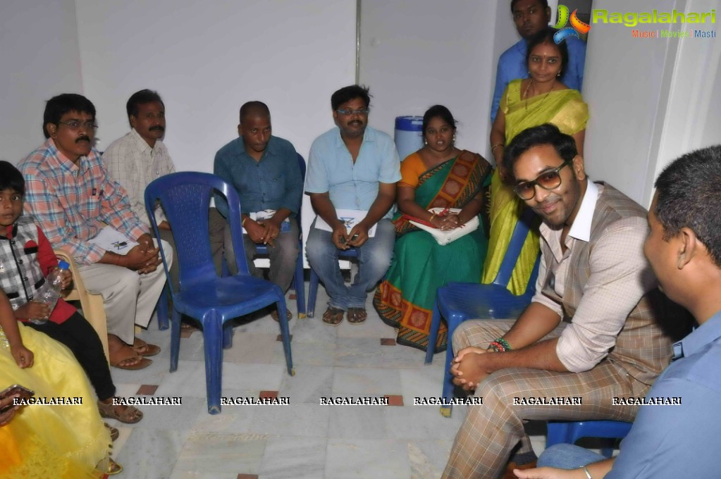 Vishnu Manchu visits Springboard Academy, Hyderabad