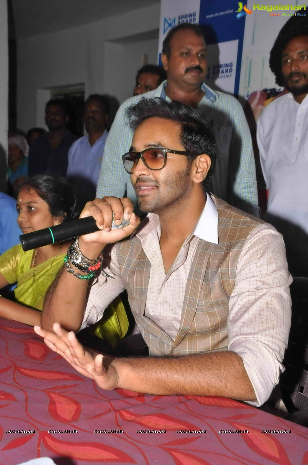 Vishnu Manchu visits Springboard Academy, Hyderabad