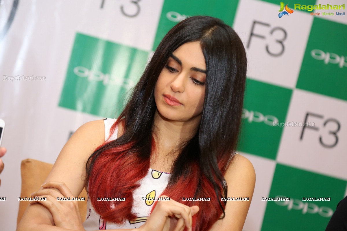 Adah Sharma launches Oppo F3 Plus Mobiles at Lemon Tree, Hyderabad