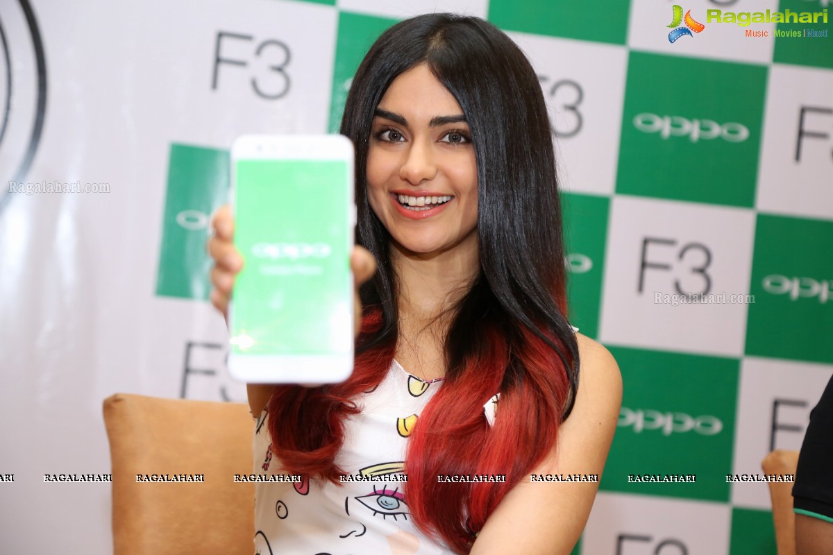 Adah Sharma launches Oppo F3 Plus Mobiles at Lemon Tree, Hyderabad