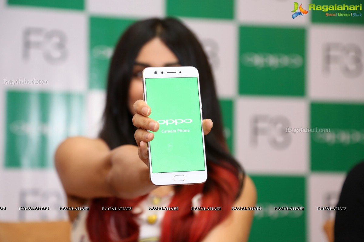 Adah Sharma launches Oppo F3 Plus Mobiles at Lemon Tree, Hyderabad