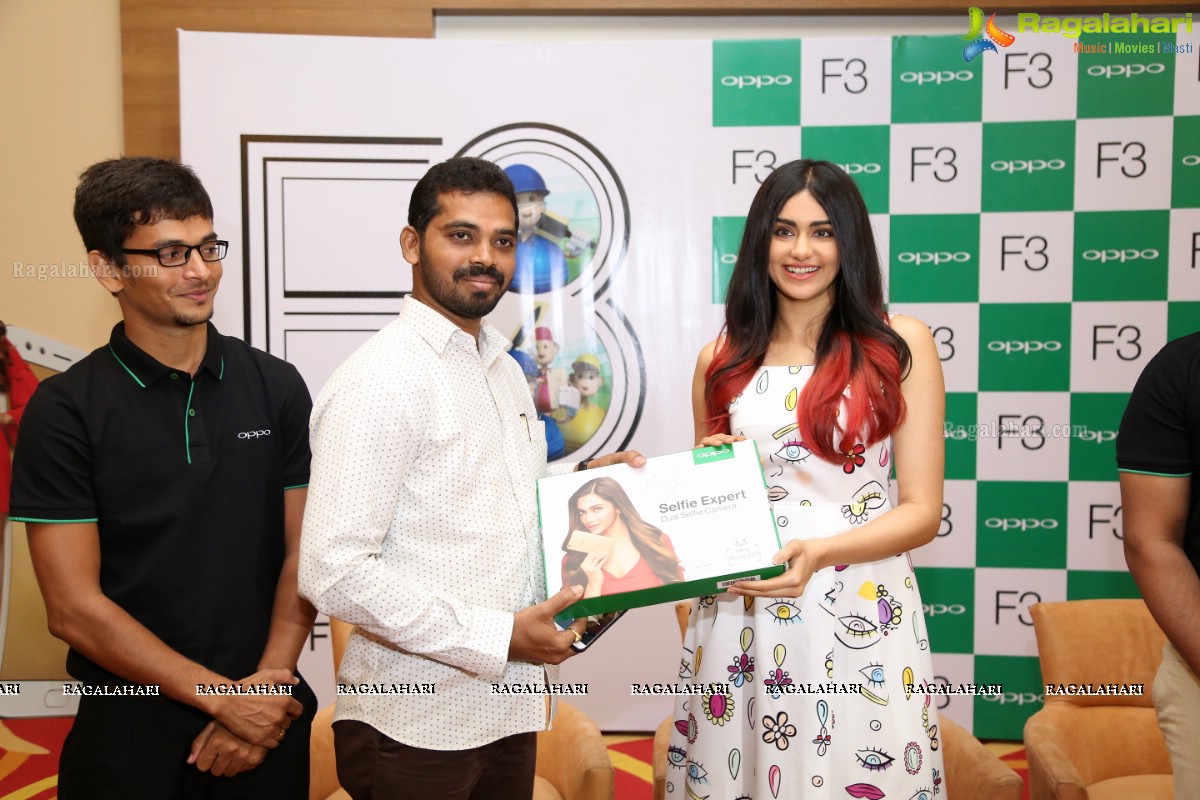 Adah Sharma launches Oppo F3 Plus Mobiles at Lemon Tree, Hyderabad