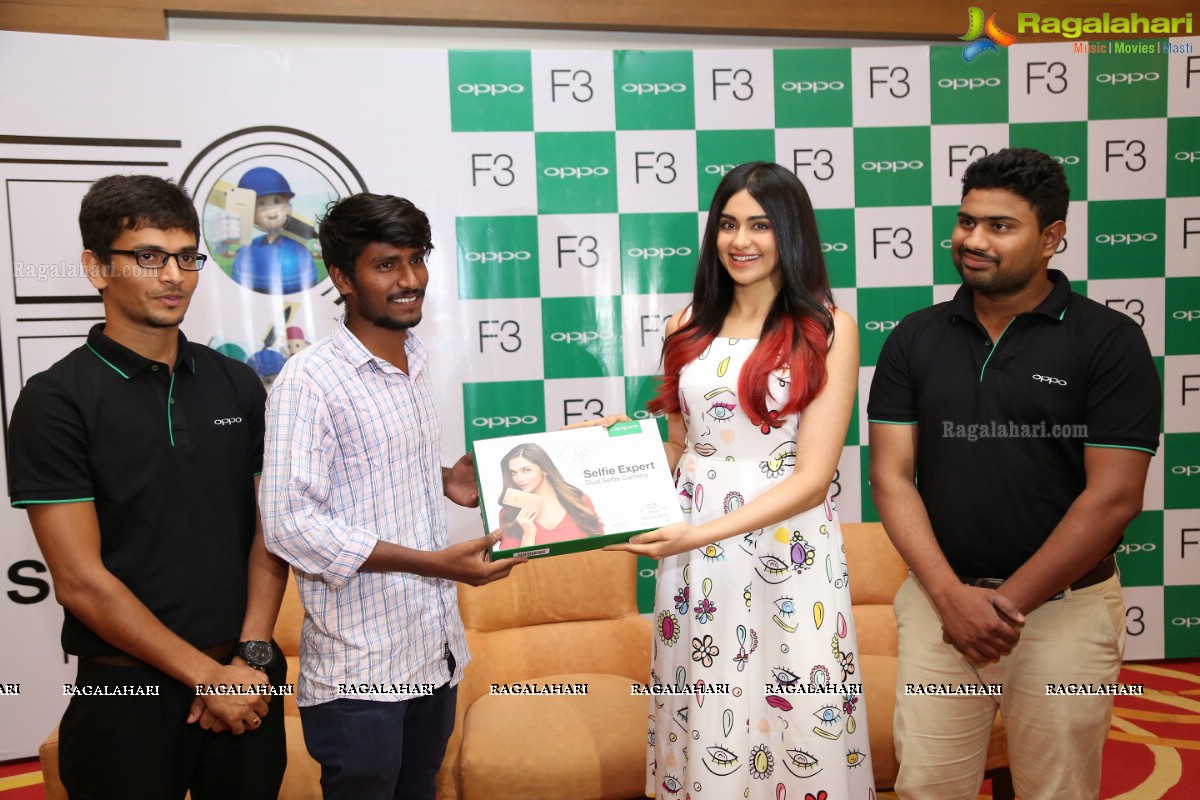 Adah Sharma launches Oppo F3 Plus Mobiles at Lemon Tree, Hyderabad