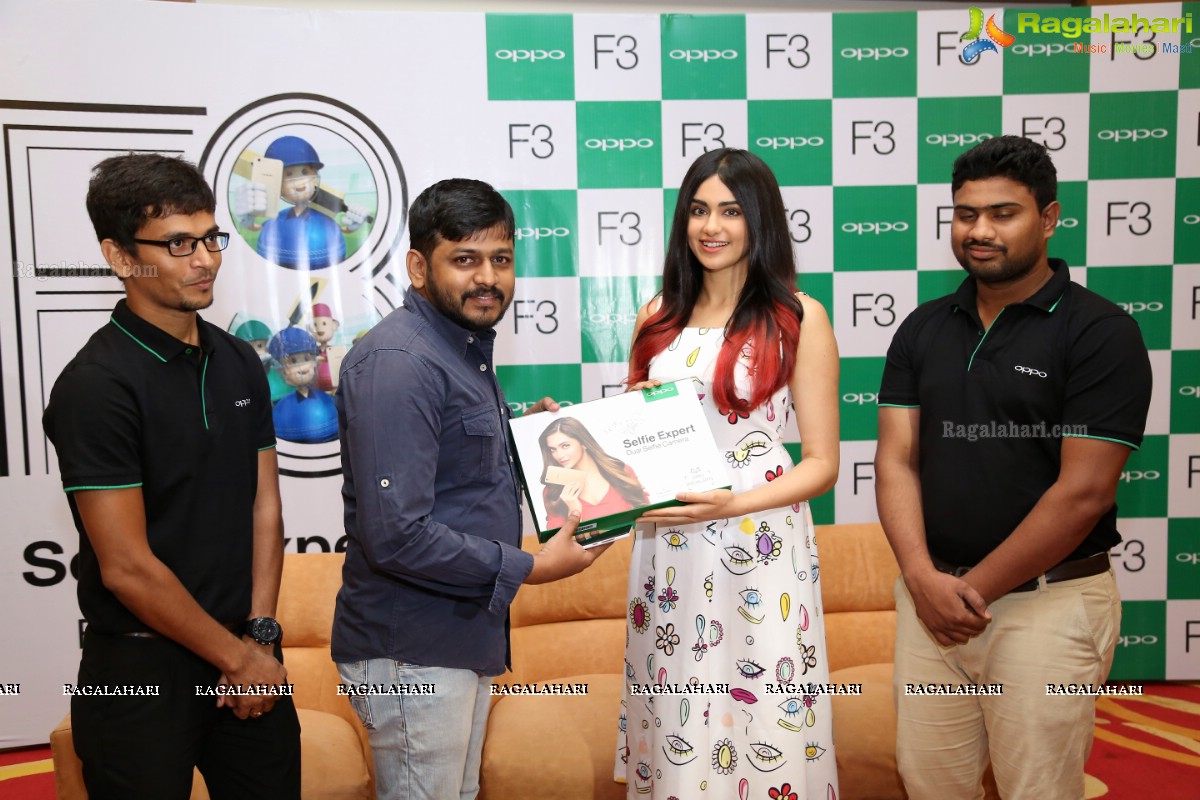 Adah Sharma launches Oppo F3 Plus Mobiles at Lemon Tree, Hyderabad