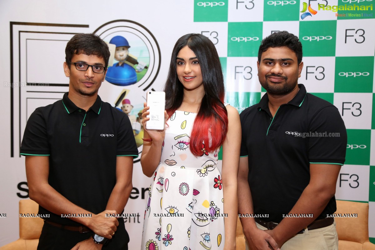 Adah Sharma launches Oppo F3 Plus Mobiles at Lemon Tree, Hyderabad