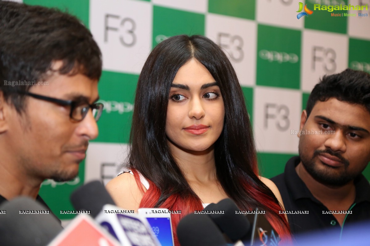 Adah Sharma launches Oppo F3 Plus Mobiles at Lemon Tree, Hyderabad