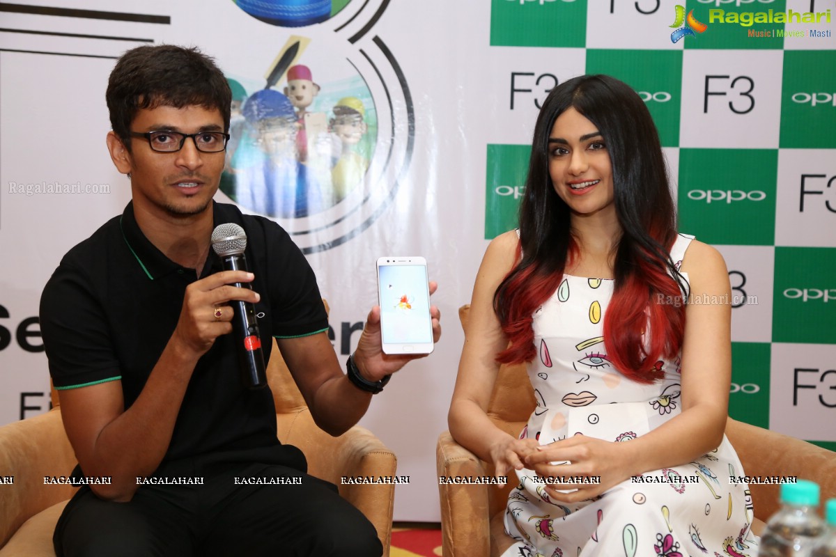 Adah Sharma launches Oppo F3 Plus Mobiles at Lemon Tree, Hyderabad