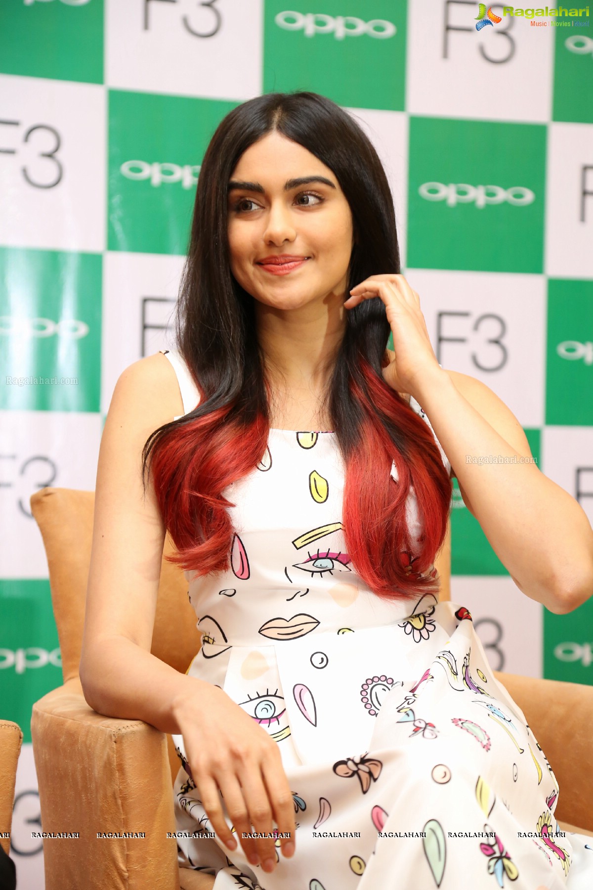 Adah Sharma launches Oppo F3 Plus Mobiles at Lemon Tree, Hyderabad