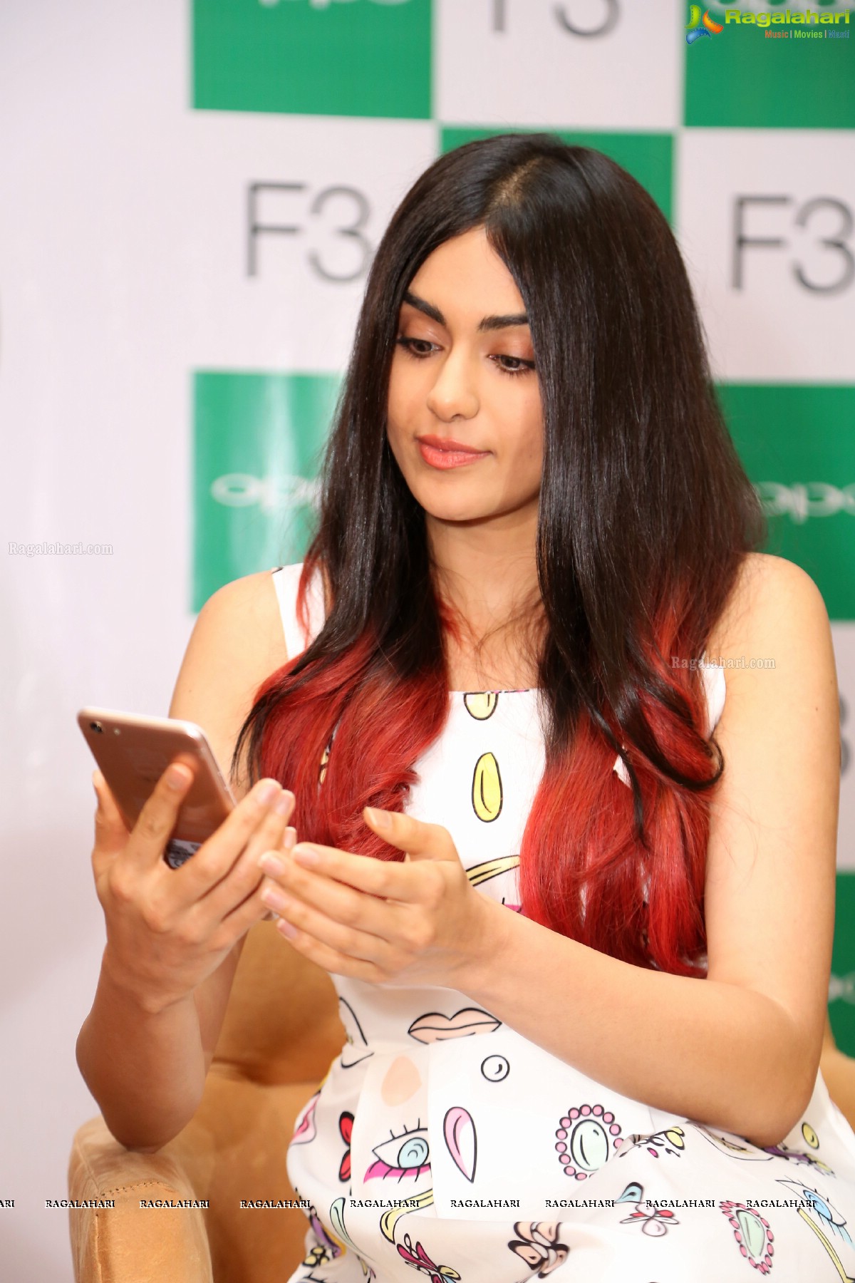 Adah Sharma launches Oppo F3 Plus Mobiles at Lemon Tree, Hyderabad