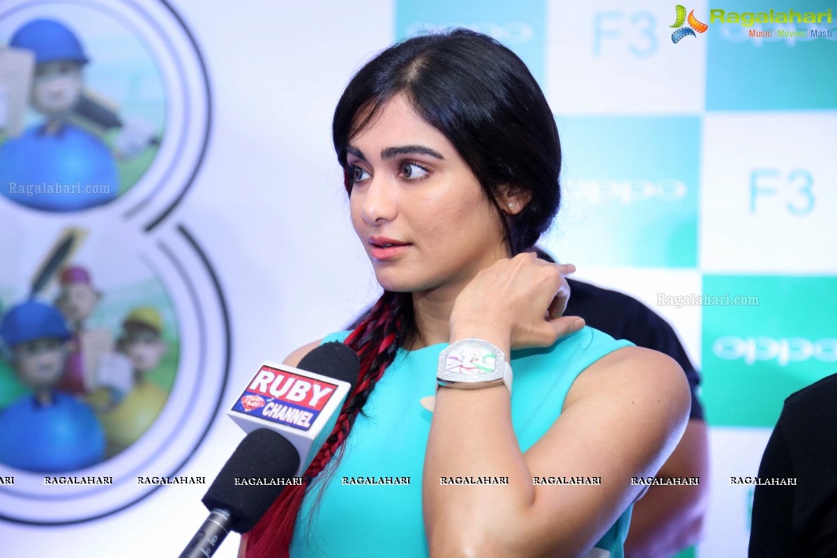 Adah Sharma launches Oppo F3 at Hotel Park, Somajiguda, Hyderabad