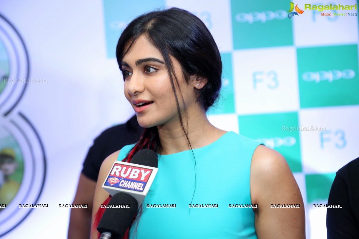 Adah Sharma launches Oppo F3 at Hotel Park, Somajiguda, Hyderabad