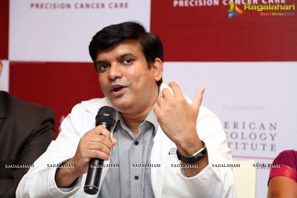 American Oncology Institute Press Conference at Mercure Hyderabad KCP, Hyderabad