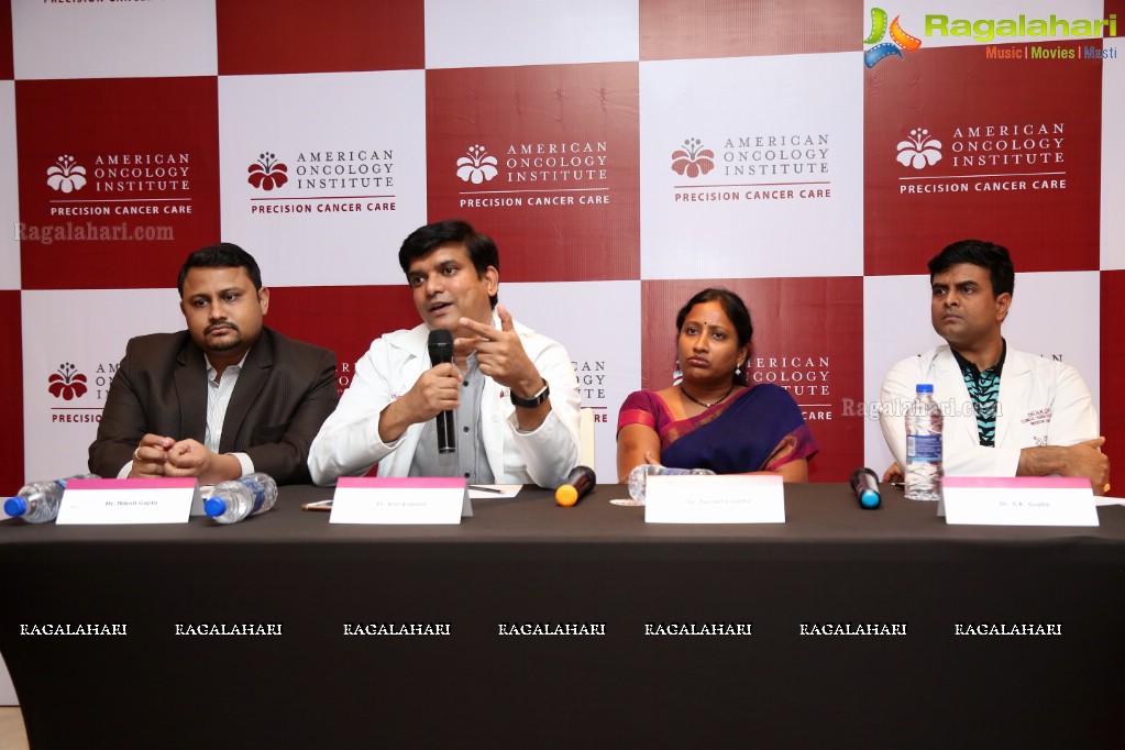 American Oncology Institute Press Conference at Mercure Hyderabad KCP, Hyderabad