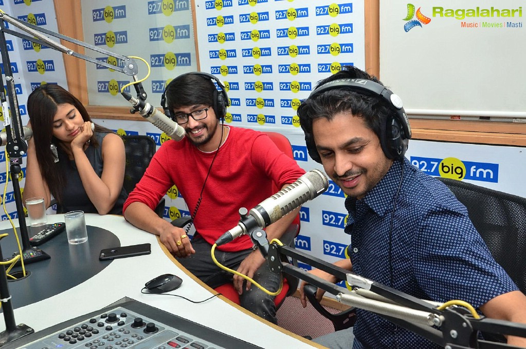 Raj Tarun, Hebah Patel at BIG FM, Hyderabad