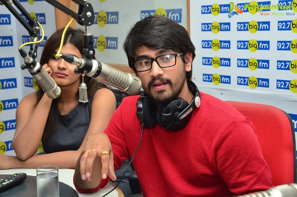 Raj Tarun, Hebah Patel at BIG FM, Hyderabad