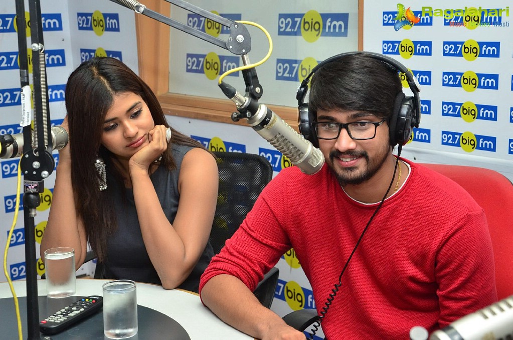 Raj Tarun, Hebah Patel at BIG FM, Hyderabad