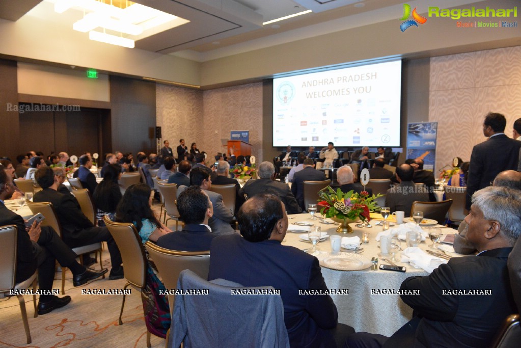 Andhra Pradesh Chief Minister Chandra Babu Naidu Business meet with Bay Area CEOs, California, USA