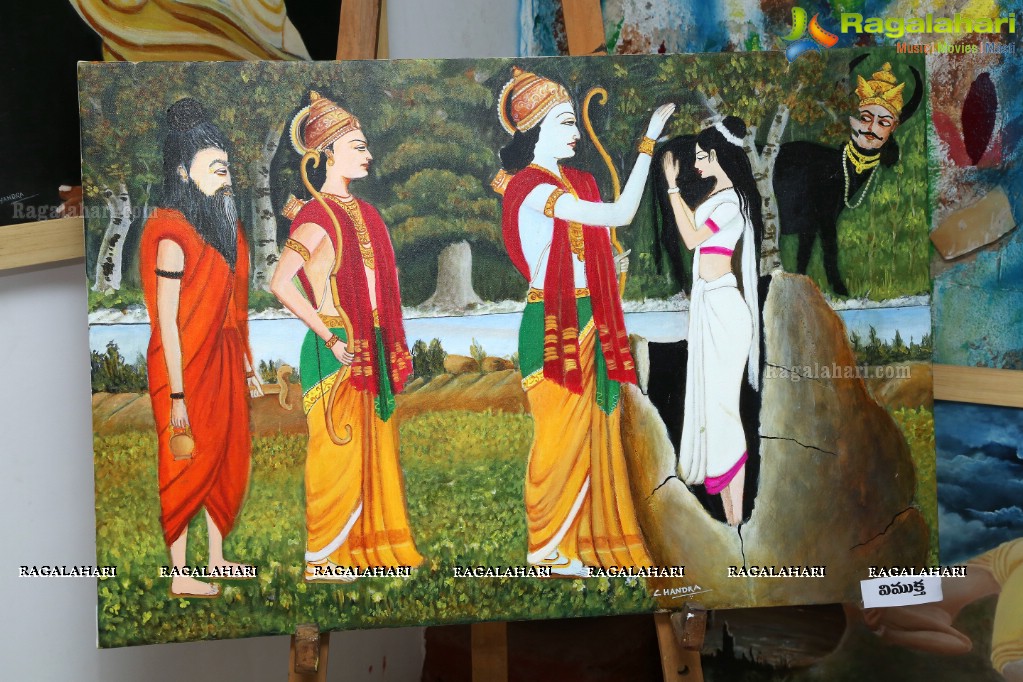 Art Exhibition of Dr. Chandramouly at Pegasus Art Gallery, Hyderabad