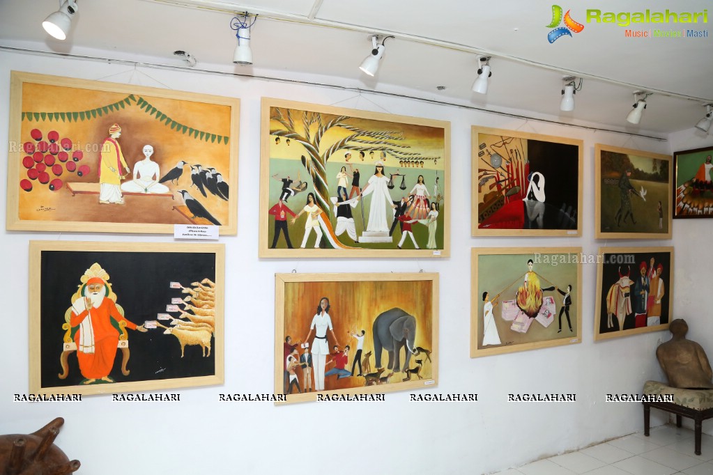 Art Exhibition of Dr. Chandramouly at Pegasus Art Gallery, Hyderabad