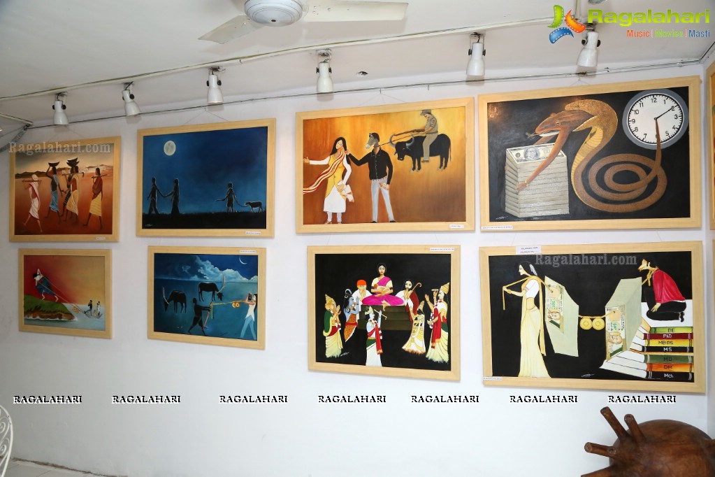 Art Exhibition of Dr. Chandramouly at Pegasus Art Gallery, Hyderabad