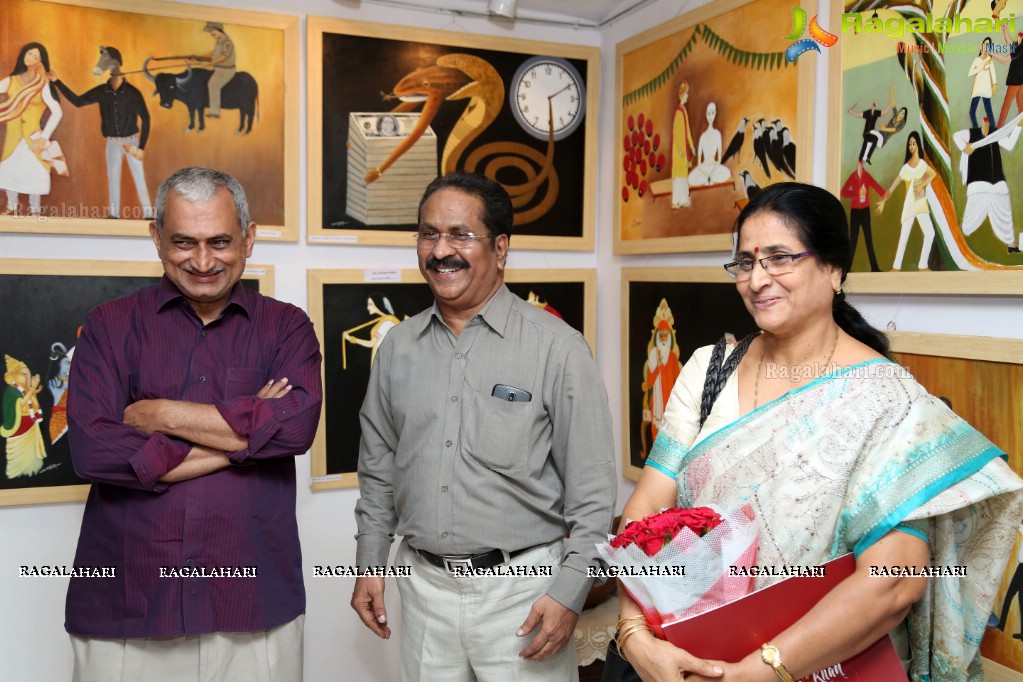 Art Exhibition of Dr. Chandramouly at Pegasus Art Gallery, Hyderabad