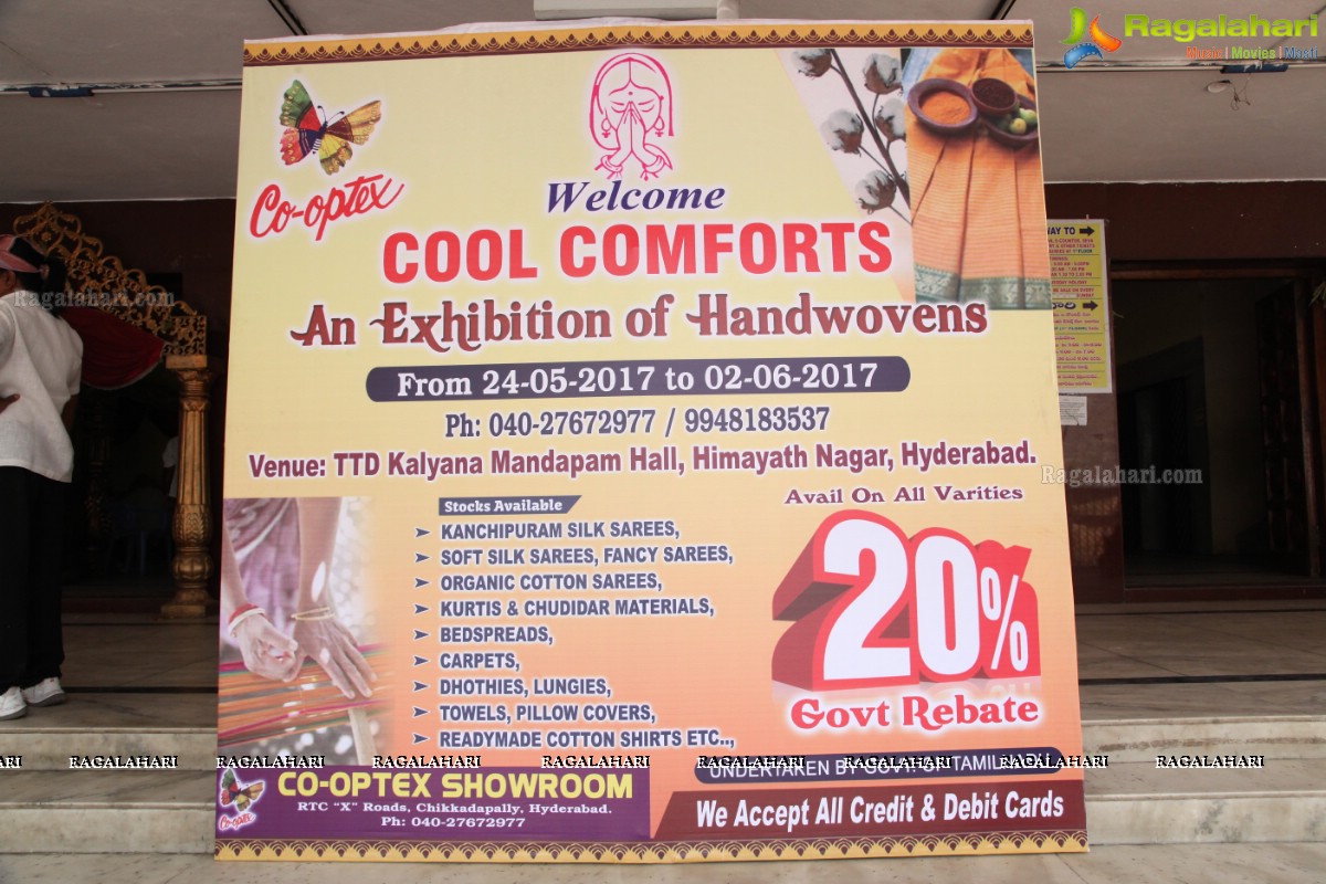 Co-Optex Cool Comfort Expo by Tamil Nadu Handloom Weavers Society at TTD Kalyana Mandapam, Hyderabad