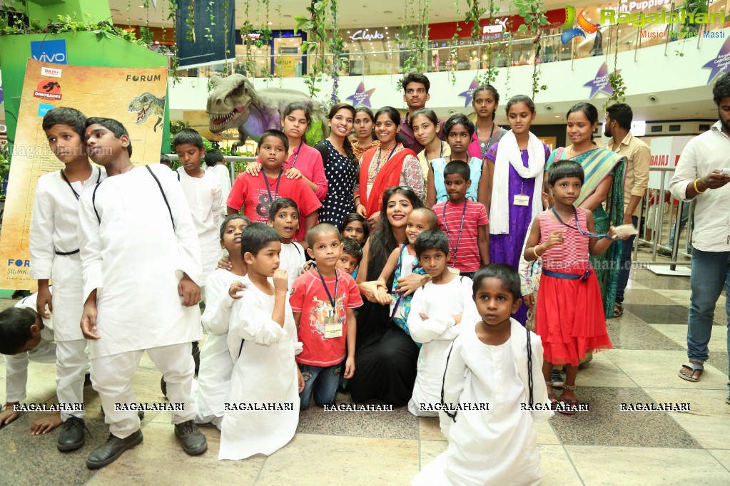 A Creative CSR Initiative for Orphan & Destitute Kids at Dino Park, Forum Sujana Mall, Hyderabad