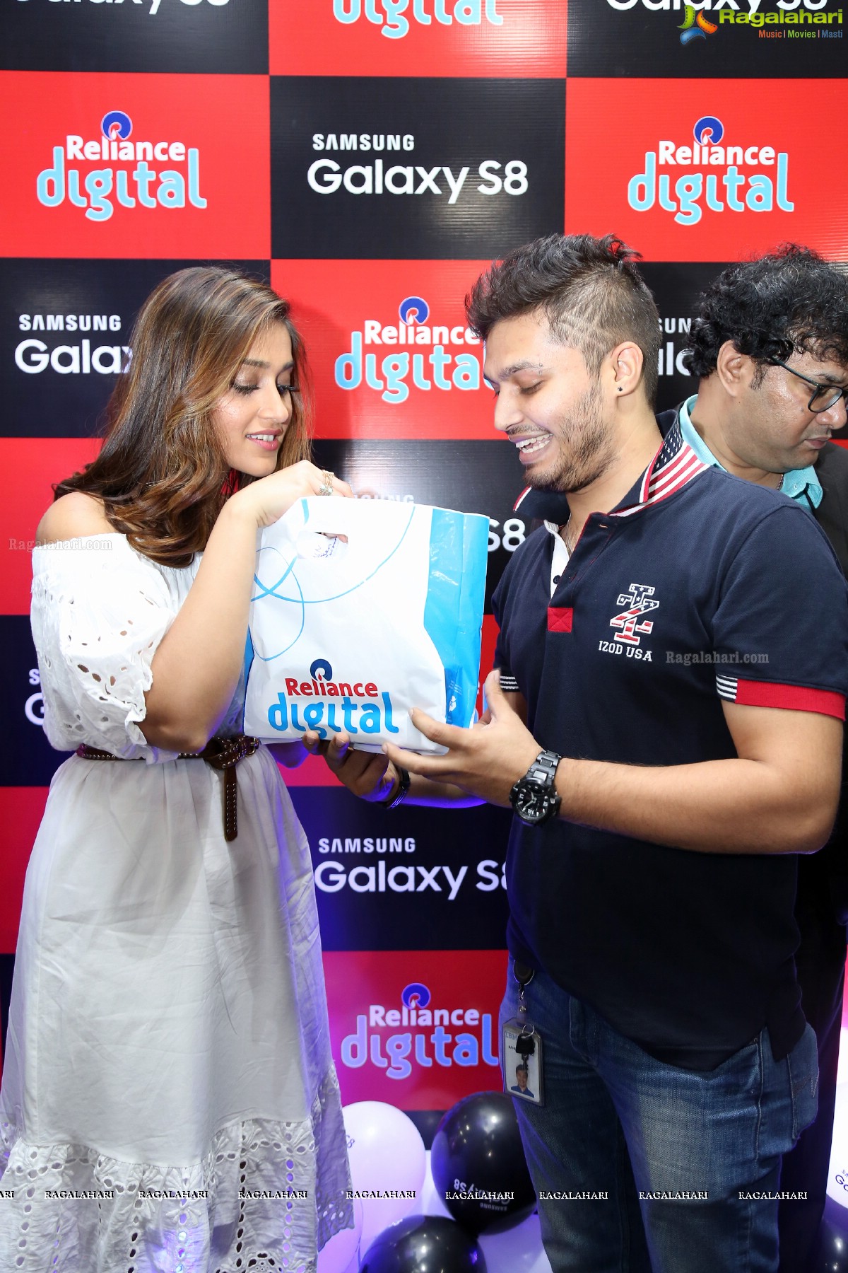 Ileana launches Samsung S8 at Reliance Digital, Inorbit Mall, Hyderabad