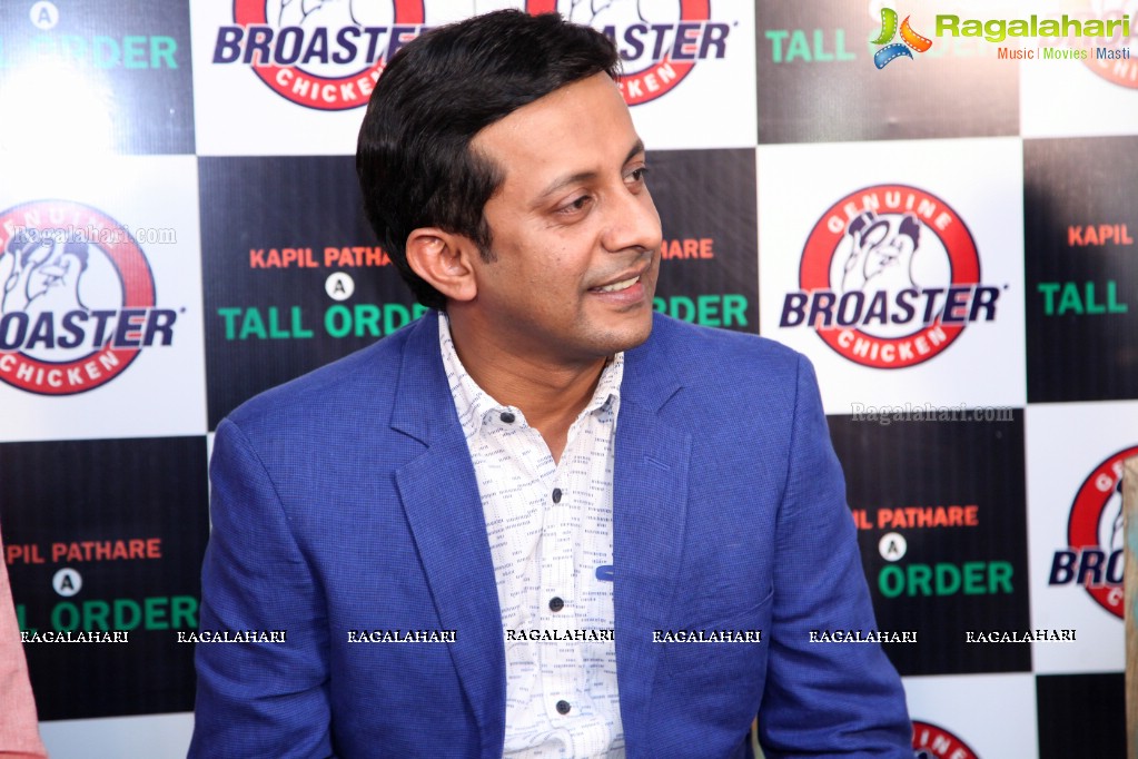 Kapil Pathare's A Tall Order Book Promotional Event at Genuine Broaster Chicken, Hyderabad