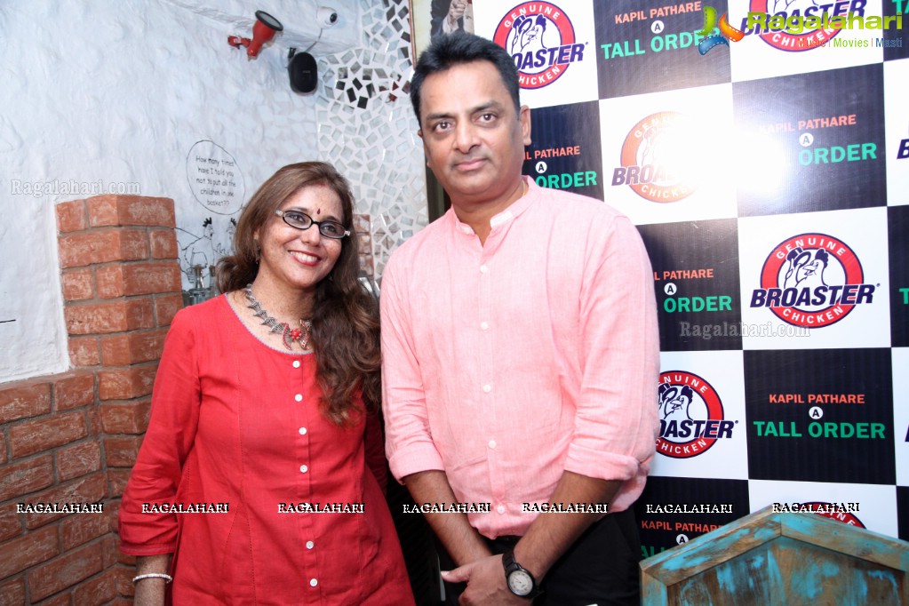 Kapil Pathare's A Tall Order Book Promotional Event at Genuine Broaster Chicken, Hyderabad