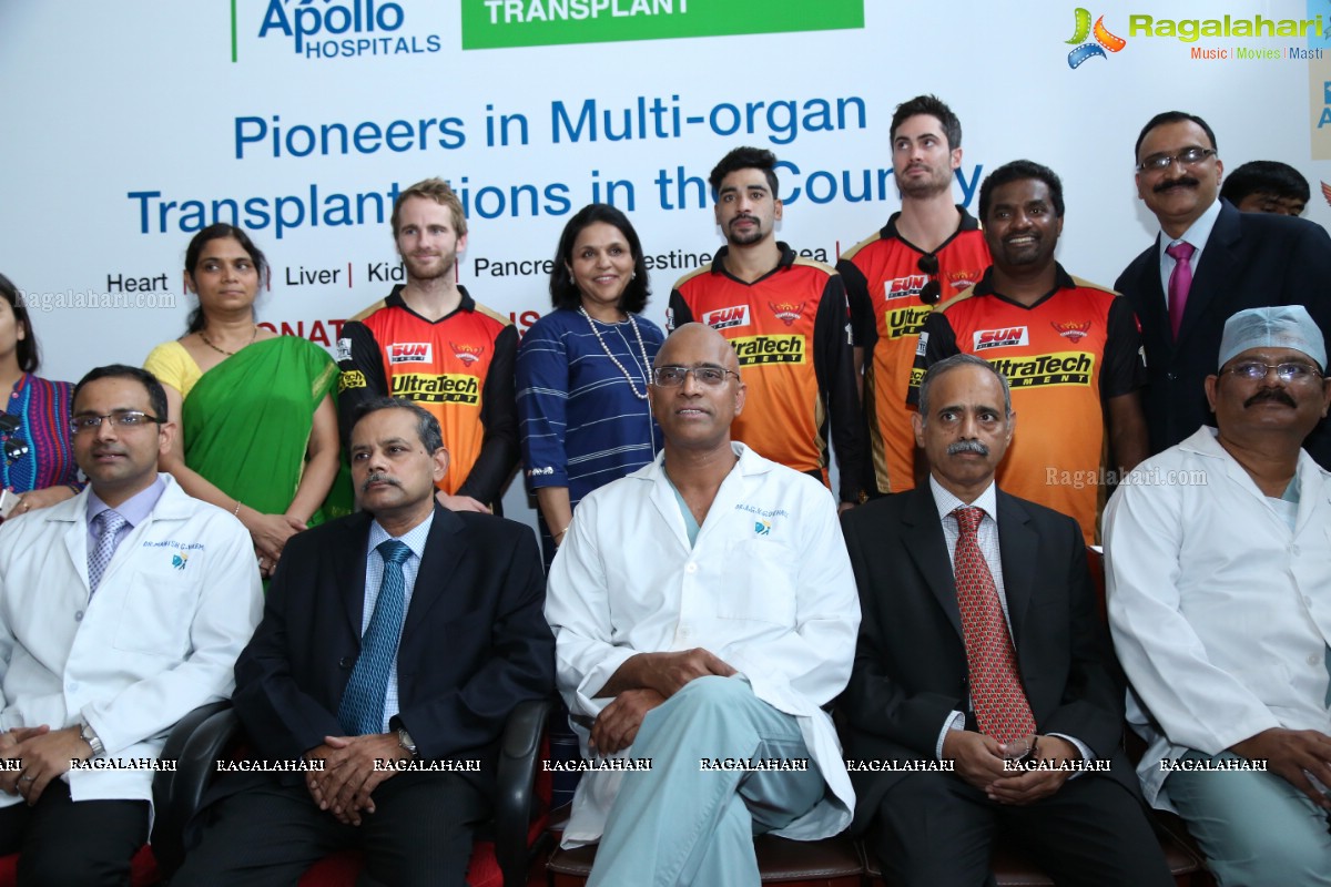 Organ Donation Awareness Program by Apollo Hospitals and Sunrisers Hyderabad