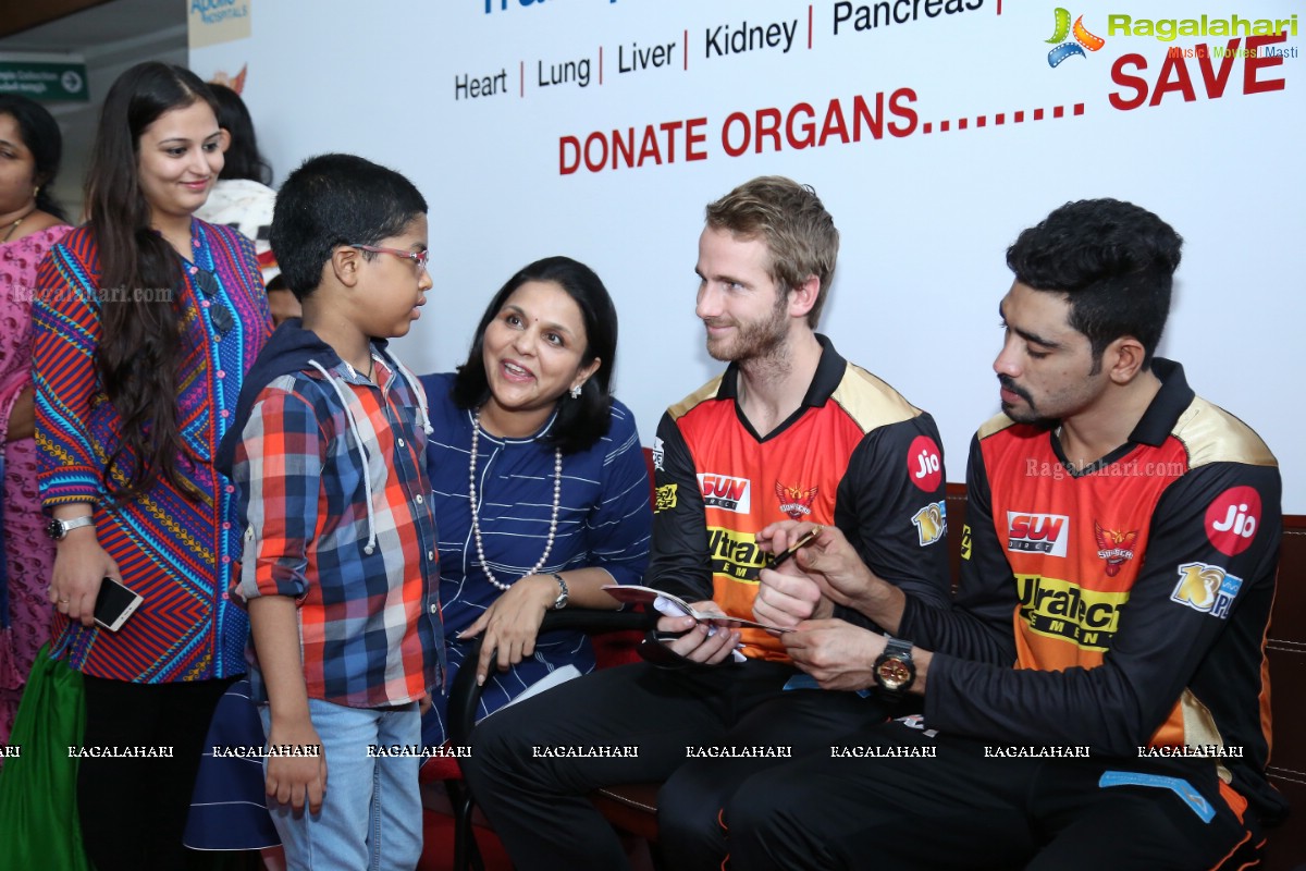 Organ Donation Awareness Program by Apollo Hospitals and Sunrisers Hyderabad