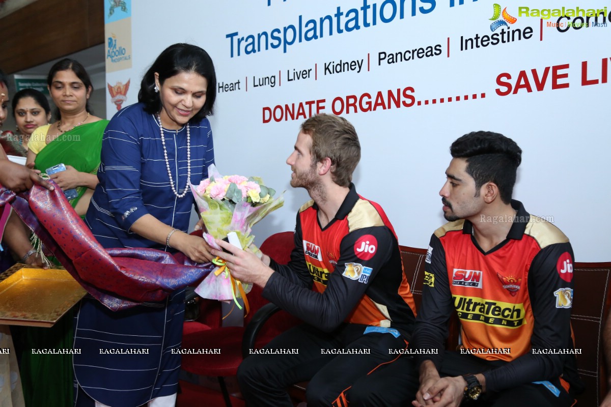 Organ Donation Awareness Program by Apollo Hospitals and Sunrisers Hyderabad