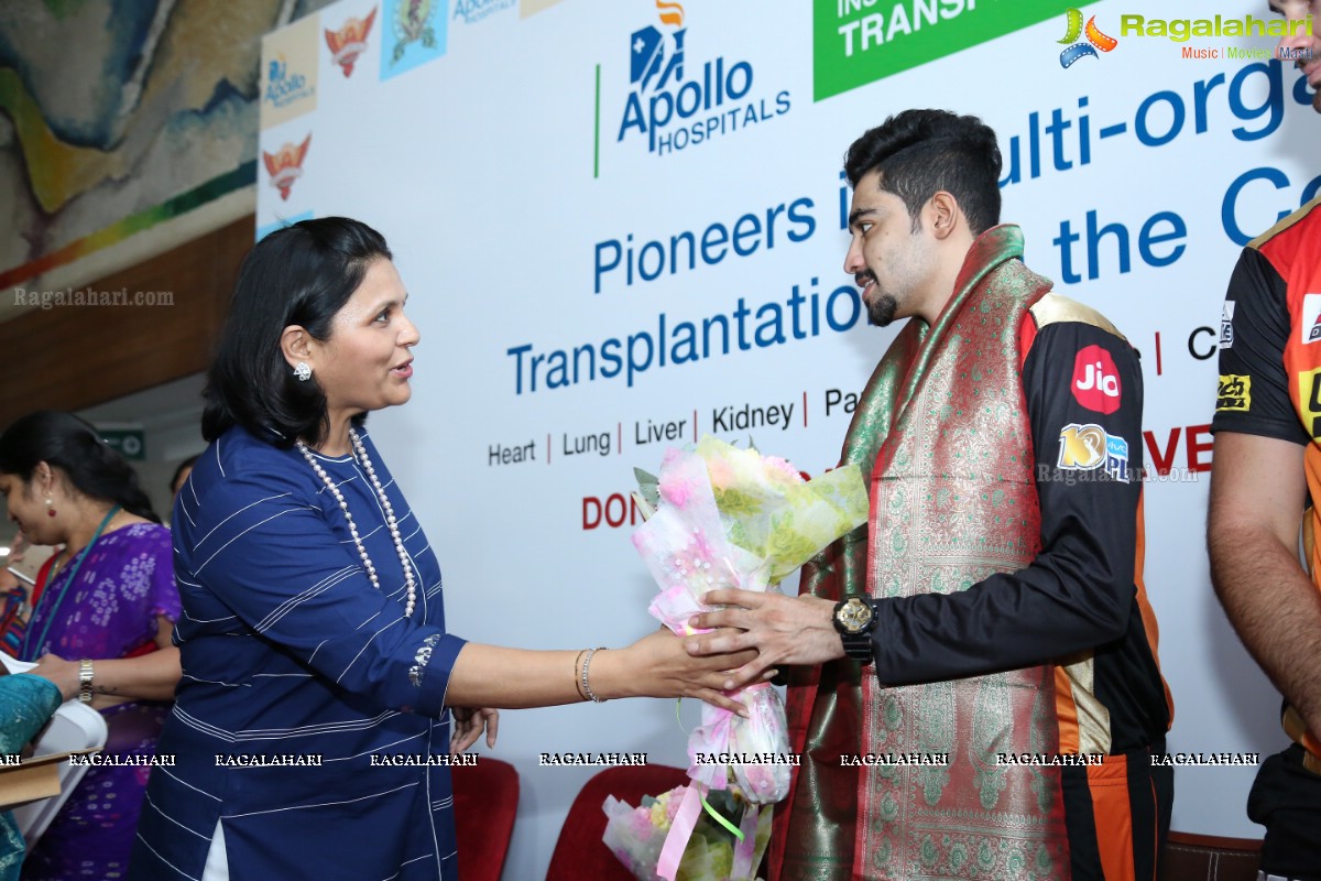 Organ Donation Awareness Program by Apollo Hospitals and Sunrisers Hyderabad