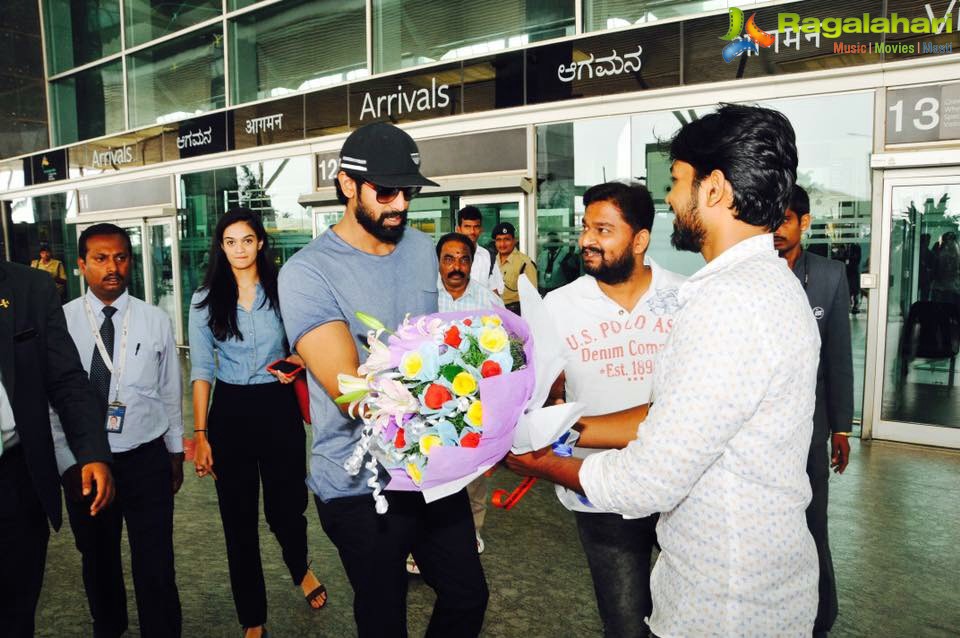 Bengaluru Prabhas Fan Ranjith felicitated Rana Daggubati