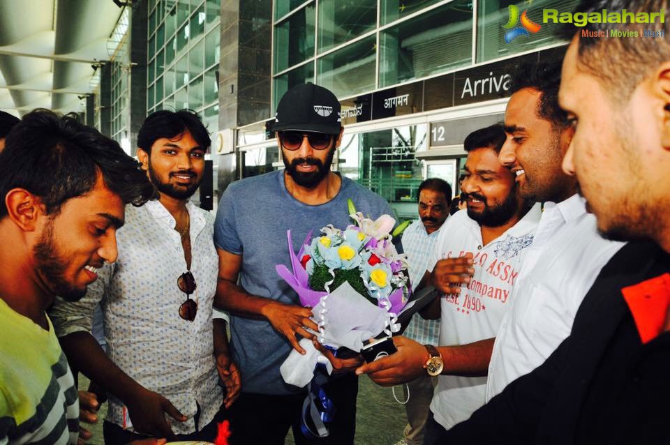 Bengaluru Prabhas Fan Ranjith felicitated Rana Daggubati