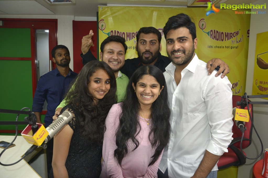 Sharwanand at Radio Mirchi, Vijayawada