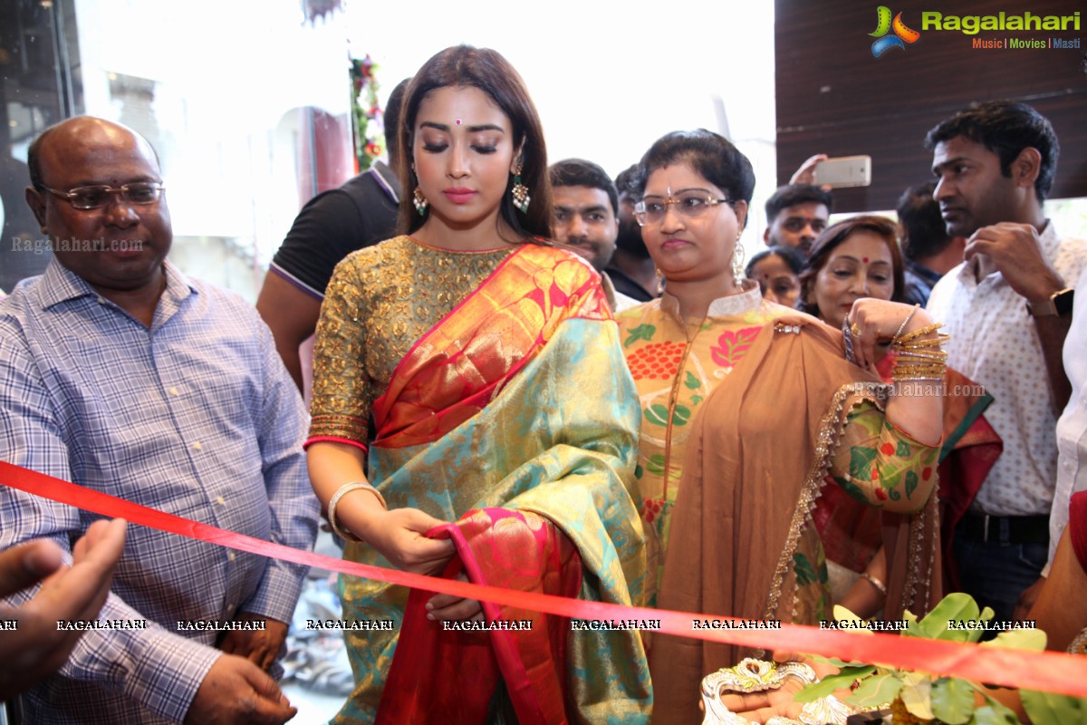 Shriya Saran launches VRK Silks at Shaikpet, Hyderabad