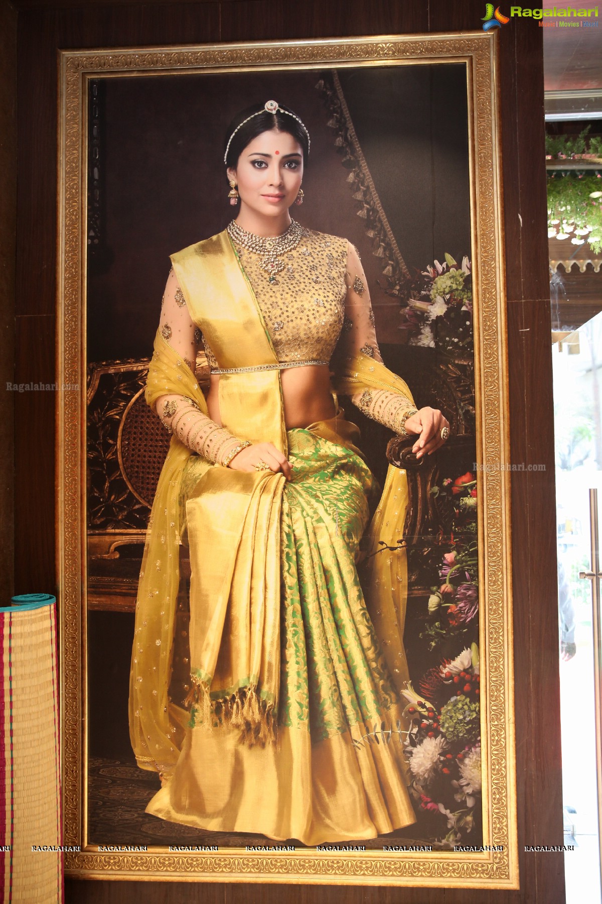 Shriya Saran launches VRK Silks at Shaikpet, Hyderabad