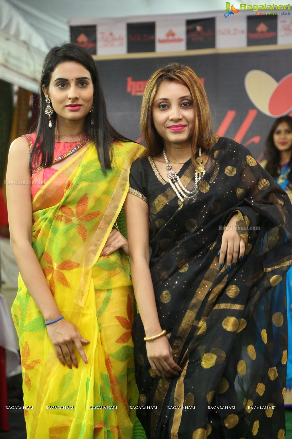 Handloom Fashion Forever - Silk India Expo Fashion Show at Sri Satya Sai Nigamagamam