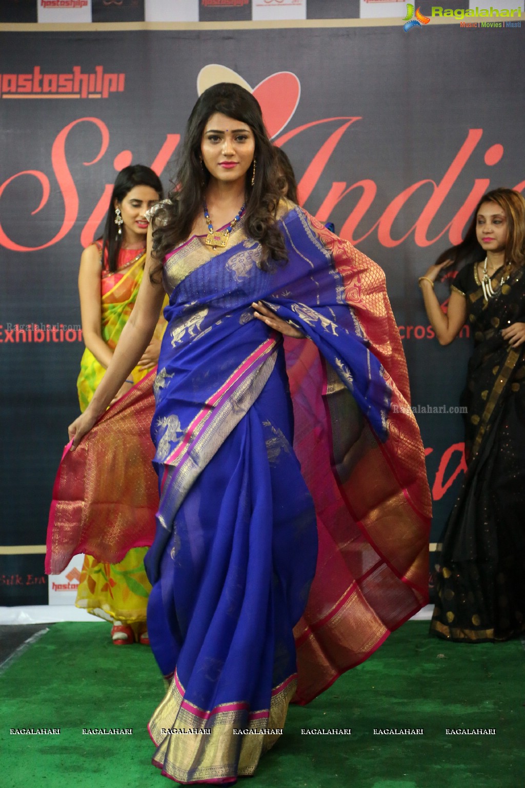 Handloom Fashion Forever - Silk India Expo Fashion Show at Sri Satya Sai Nigamagamam