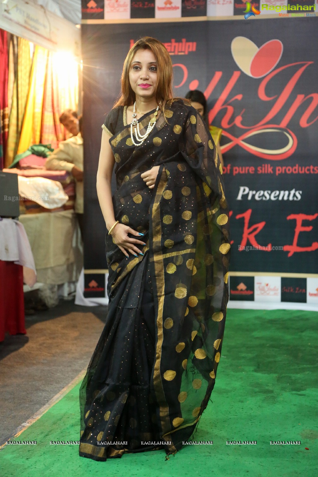 Handloom Fashion Forever - Silk India Expo Fashion Show at Sri Satya Sai Nigamagamam