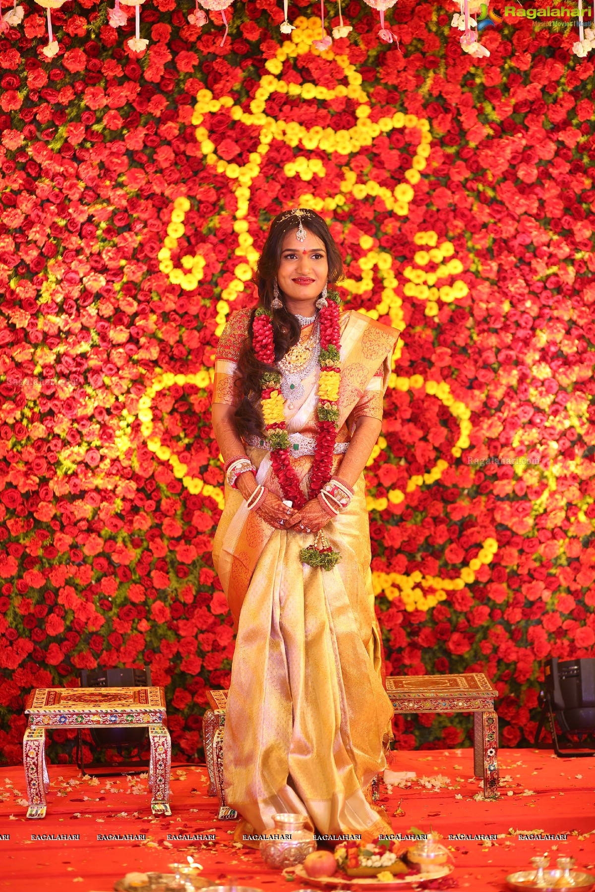 Engagement Ceremony of Saankruth and Spoorthy by Sparkle Events at Sri Raja Rajeshwari Roof Gardens, Secunderabad