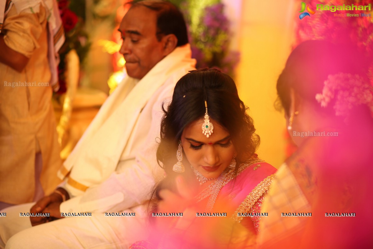 Engagement Ceremony of Saankruth and Spoorthy by Sparkle Events at Sri Raja Rajeshwari Roof Gardens, Secunderabad