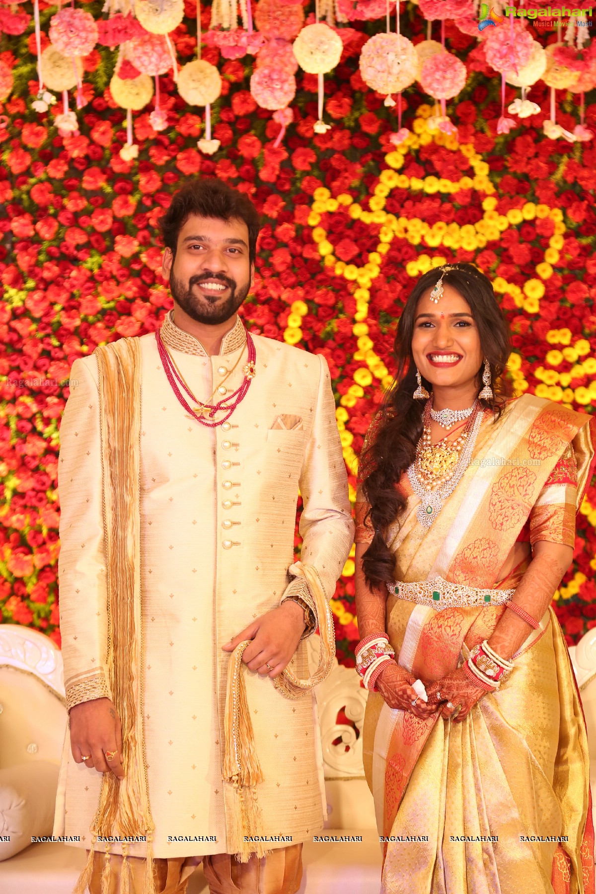 Engagement Ceremony of Saankruth and Spoorthy by Sparkle Events at Sri Raja Rajeshwari Roof Gardens, Secunderabad